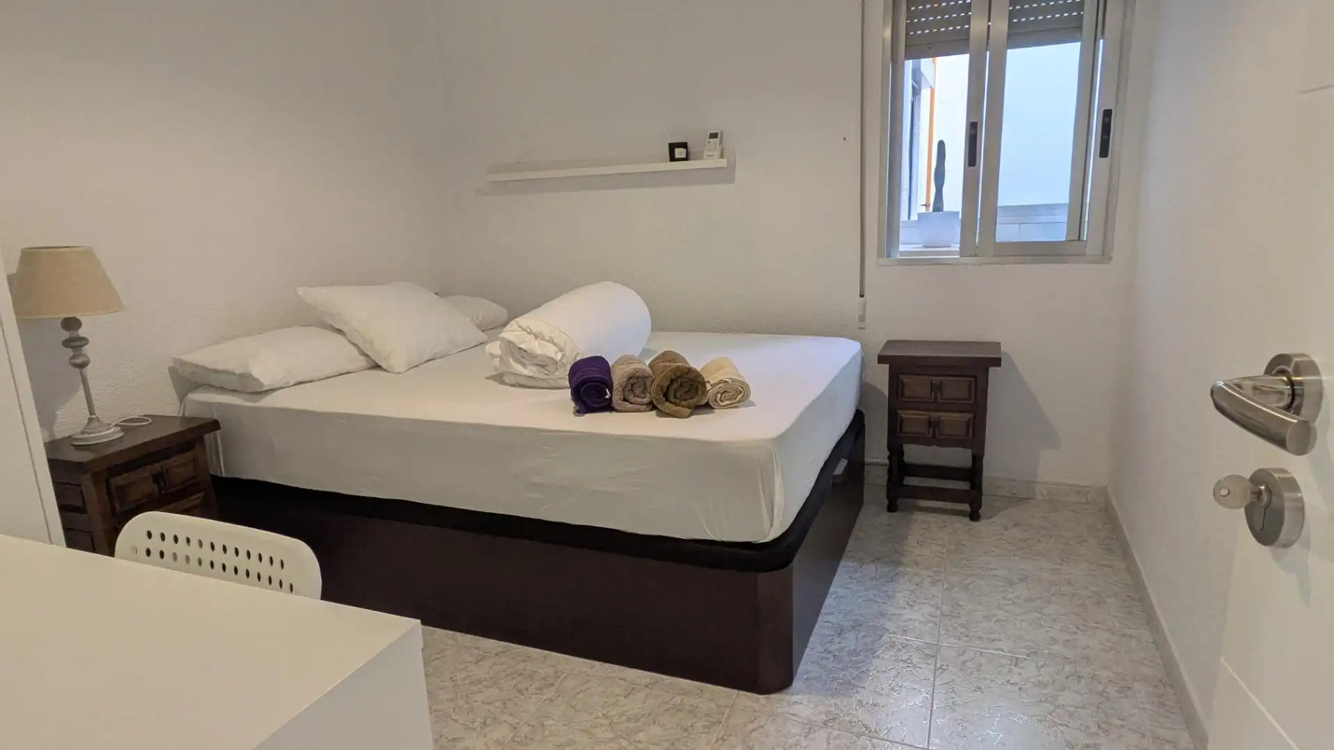 Bedroom of Flat for rent in Valencia  with Air Conditioner
