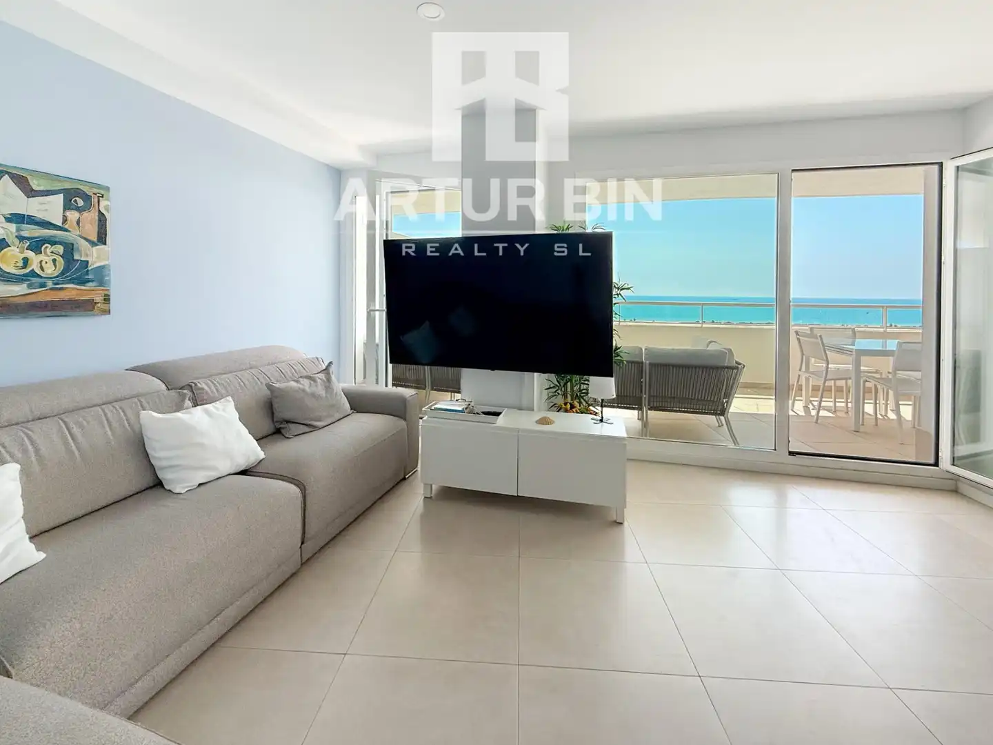 Living room of Flat for rent in Canet d'En Berenguer  with Air Conditioner, Heating and Terrace