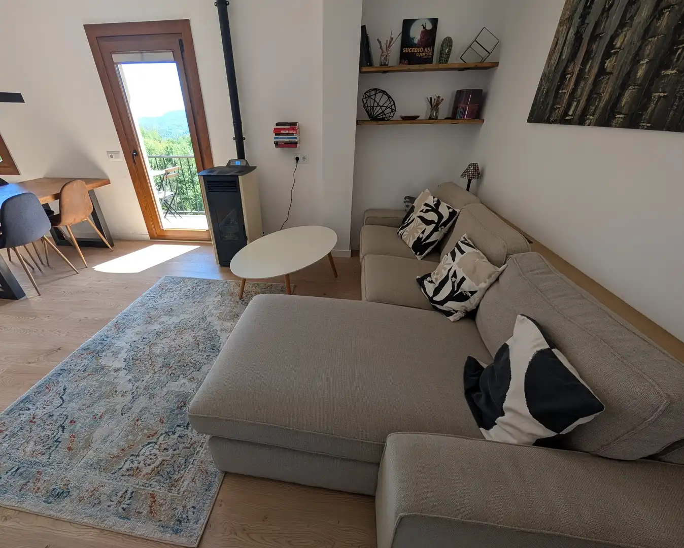 Living room of Apartments for sale in Molló  with Furnished