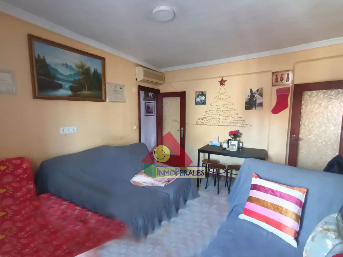 Schlafzimmer von Wohnung zum Verkauf in Madrid mit Klimaanlage und Balkon