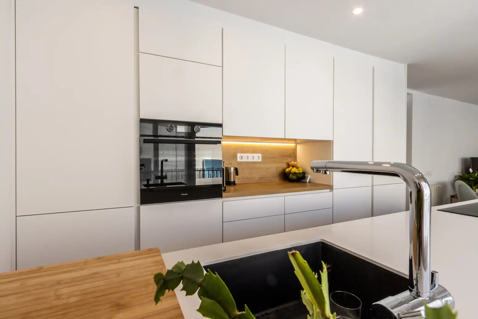 Küche von Wohnung zum Verkauf in Terrassa mit Klimaanlage, Heizung und Parkett