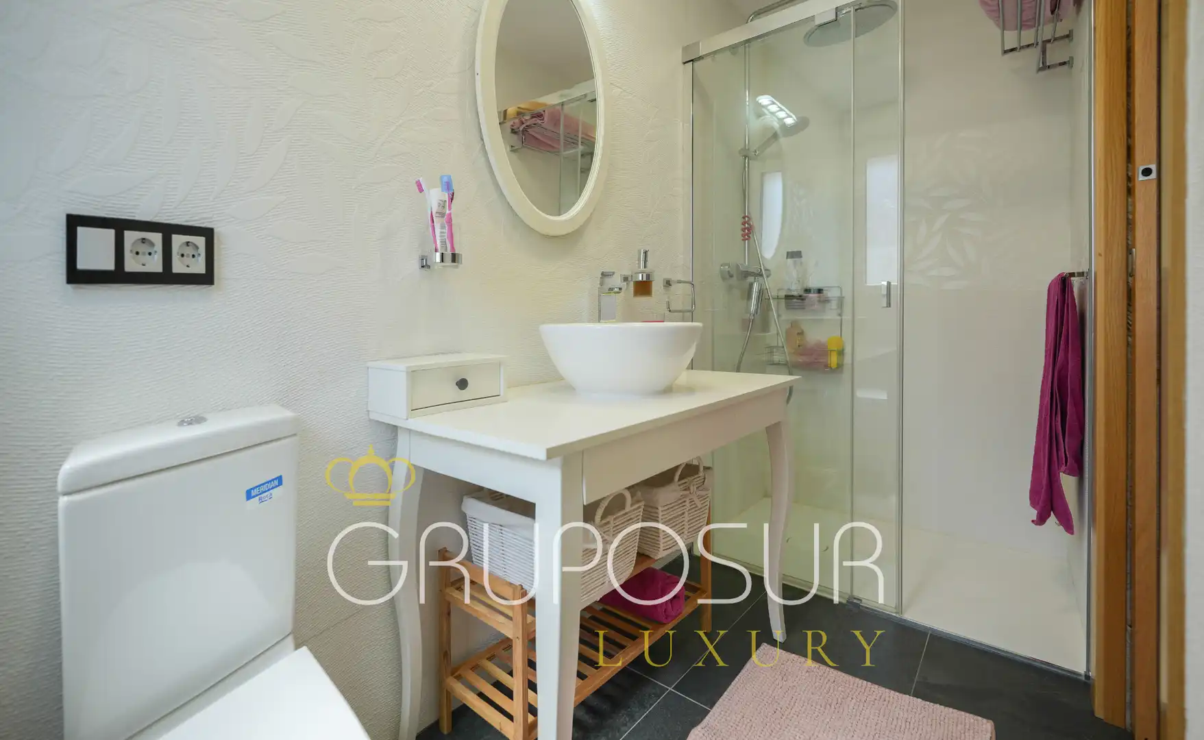 Baño de Casa o chalet en venta en Valladolid con Aire acondicionado, Calefacción y Jardín privado
