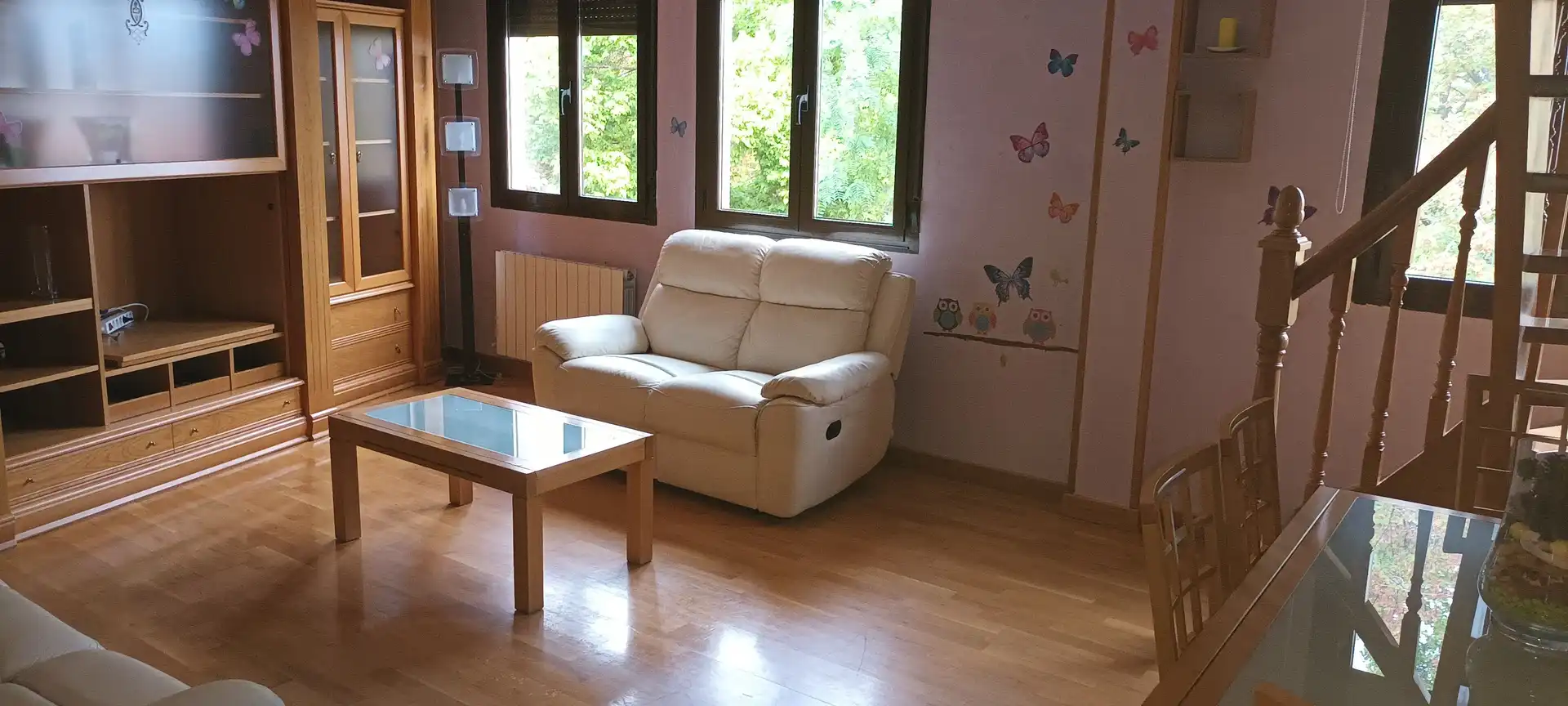 Wohnzimmer von Maisonette zur Miete in Segovia mit Klimaanlage, Heizung und Parkett