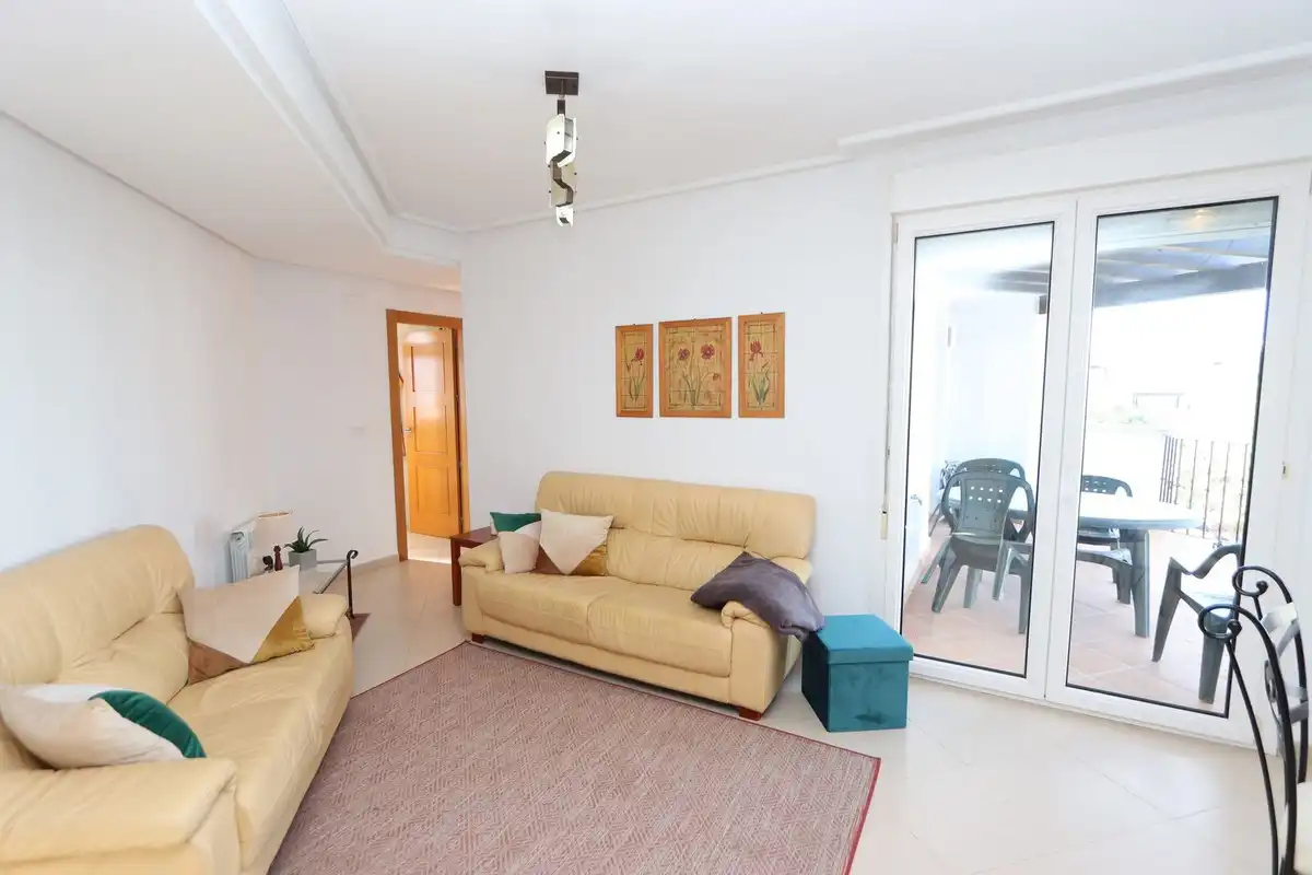 Sala de estar de Apartamento en venta en Torre-Pacheco con Aire acondicionado, Terraza y Piscina comunitaria