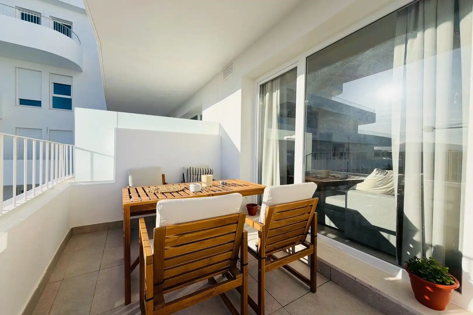 Terrassa de Apartament de lloguer en Fuengirola amb Balcó