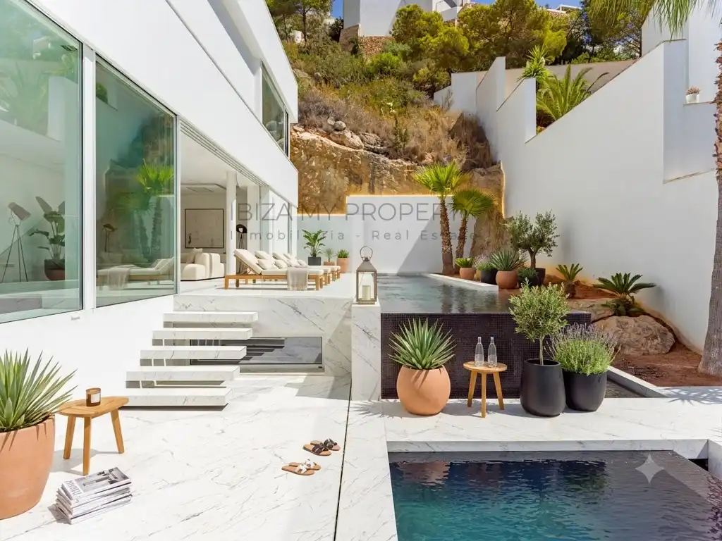 Terraza de Casa o chalet en venta en Santa Eulària des Riu con Aire acondicionado, Trastero y Piscina