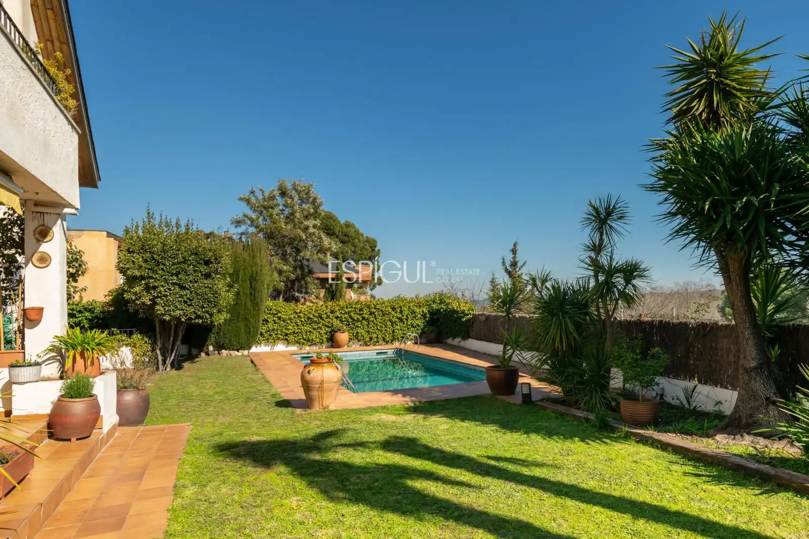 Garden of Houses for sale in Sant Cugat del Vallès  with Air Conditioner, Heating and Parquet flooring