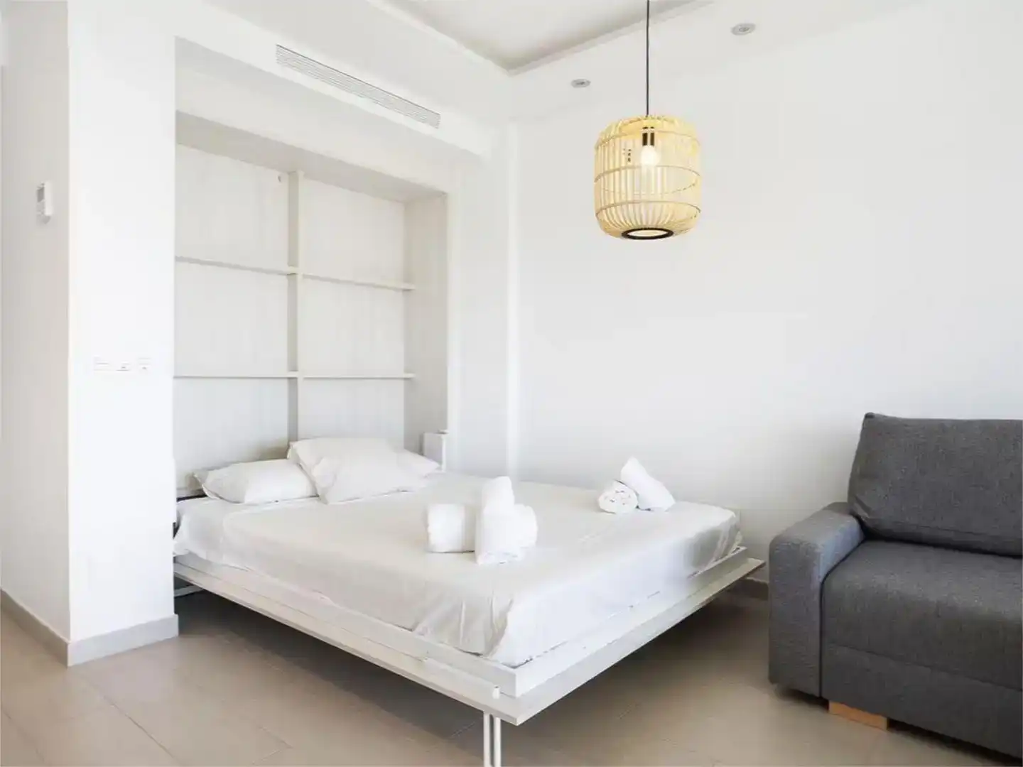 Bedroom of Study for rent in Torremolinos  with Air Conditioner, Swimming Pool and Balcony