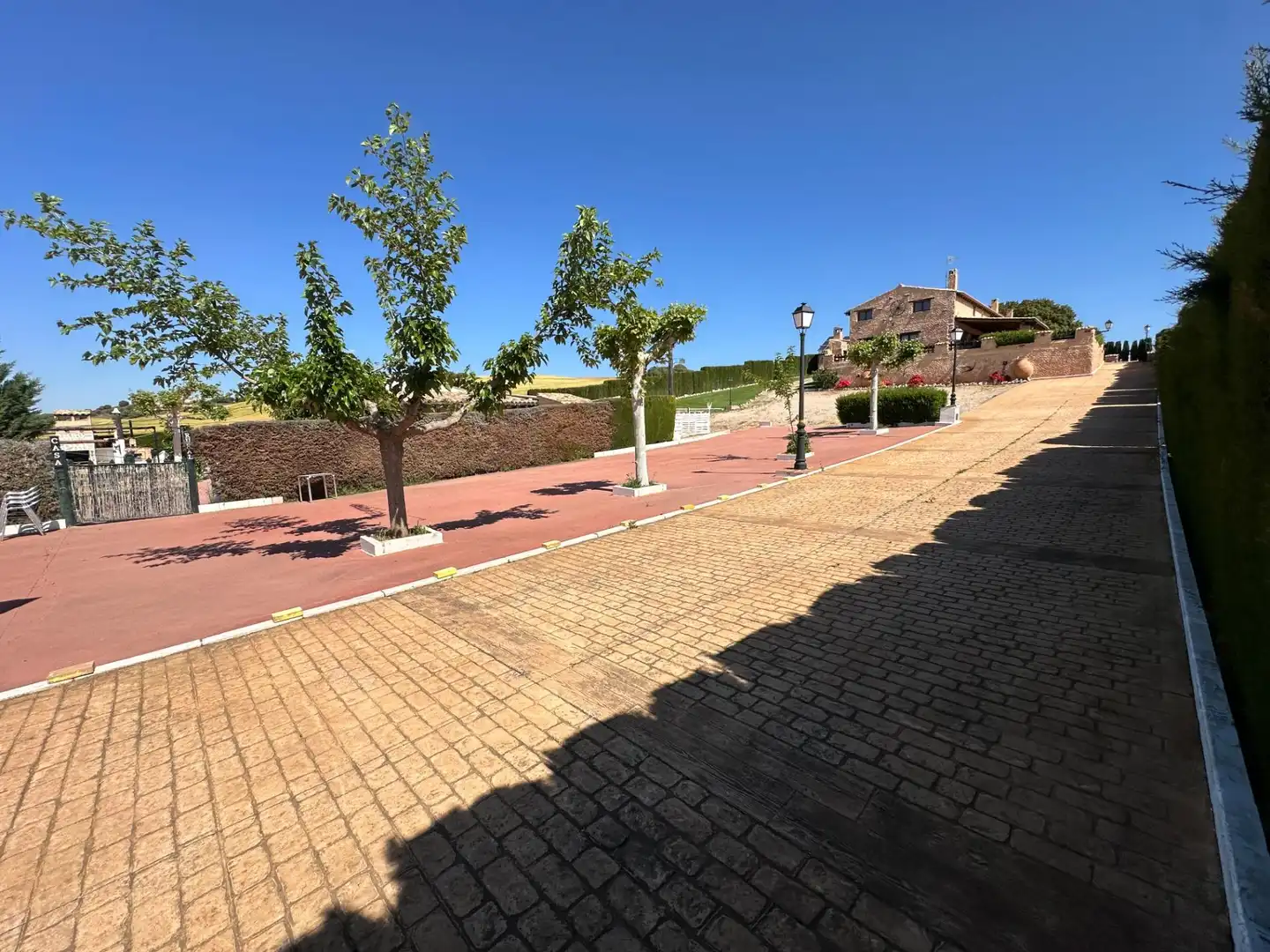 Exterior view of Houses for sale in Villar de Olalla  with Air Conditioner, Heating and Private garden