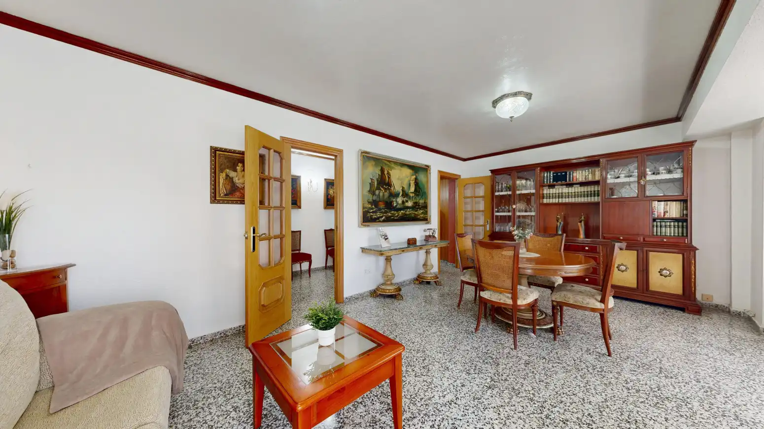 Sala de estar de Piso en venta en Valencia con Aire acondicionado y Balcón