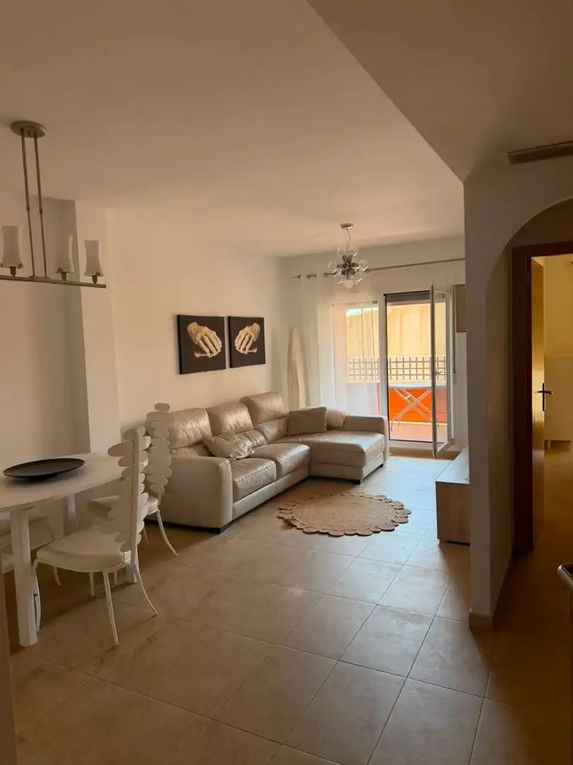 Sala d'estar de Apartament de lloguer en Cuevas del Almanzora amb Aire condicionat, Calefacció i Terrassa