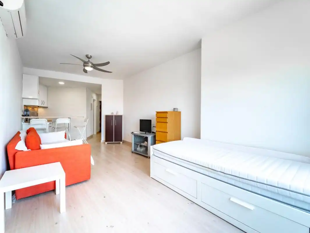 Sala de estar de Estudio en venta en Torremolinos con Aire acondicionado, Calefacción y Piscina