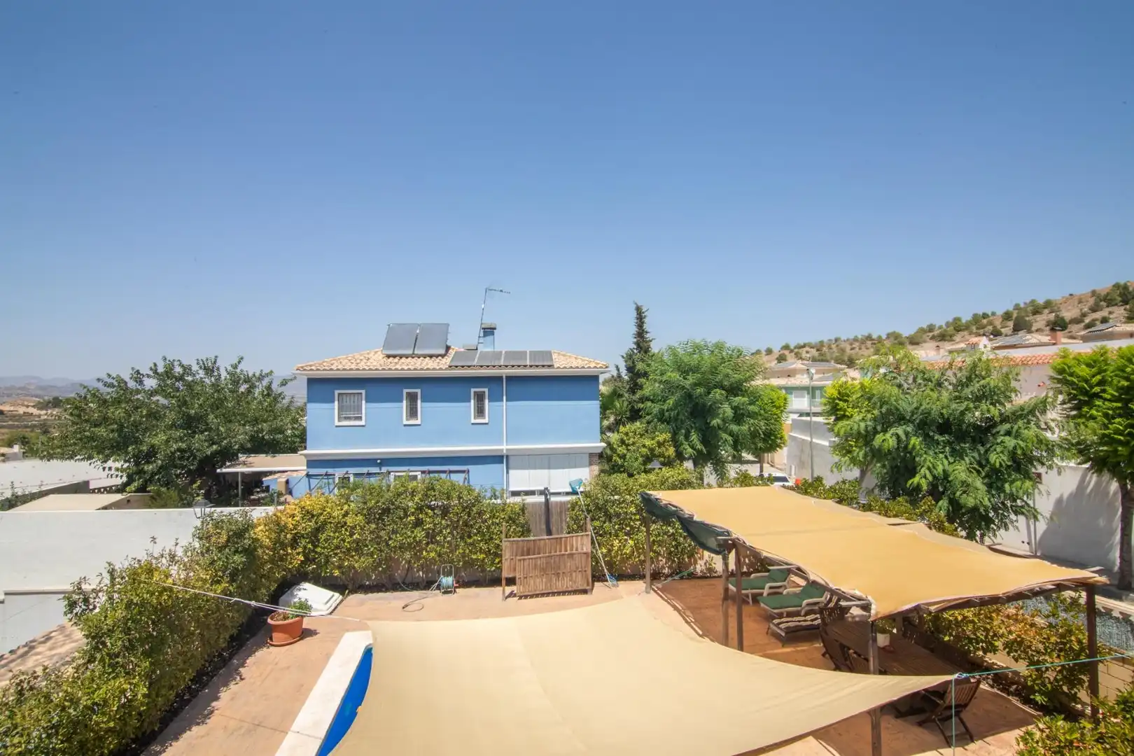 Vista exterior de Casa o xalet en venda en Aspe amb Piscina
