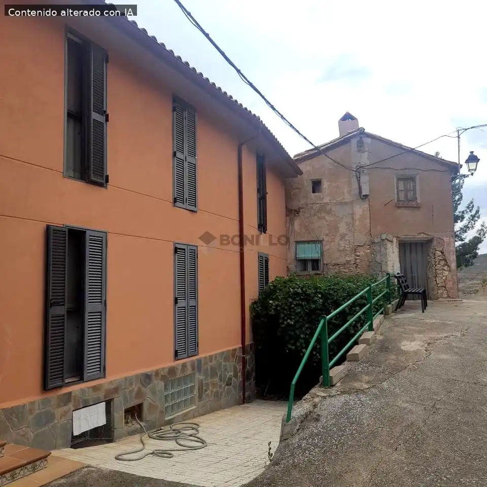 Vista exterior de Casa adosada en venta en Cascante del Río con Calefacción, Terraza y Balcón