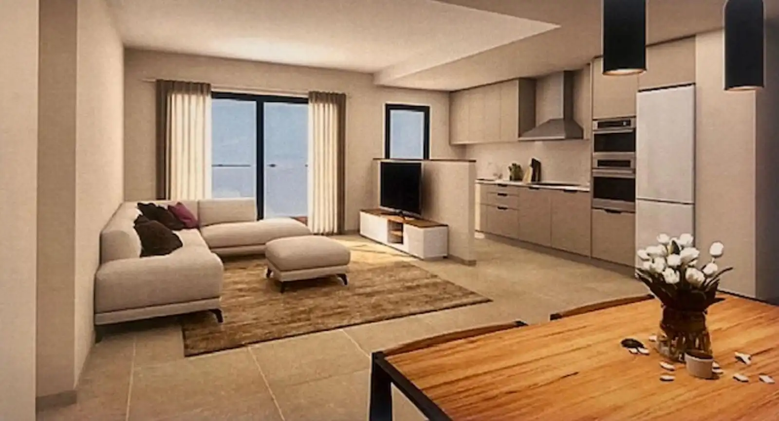 Wohnzimmer von Wohnung zum Verkauf in Pals mit Klimaanlage, Terrasse und Schwimmbad