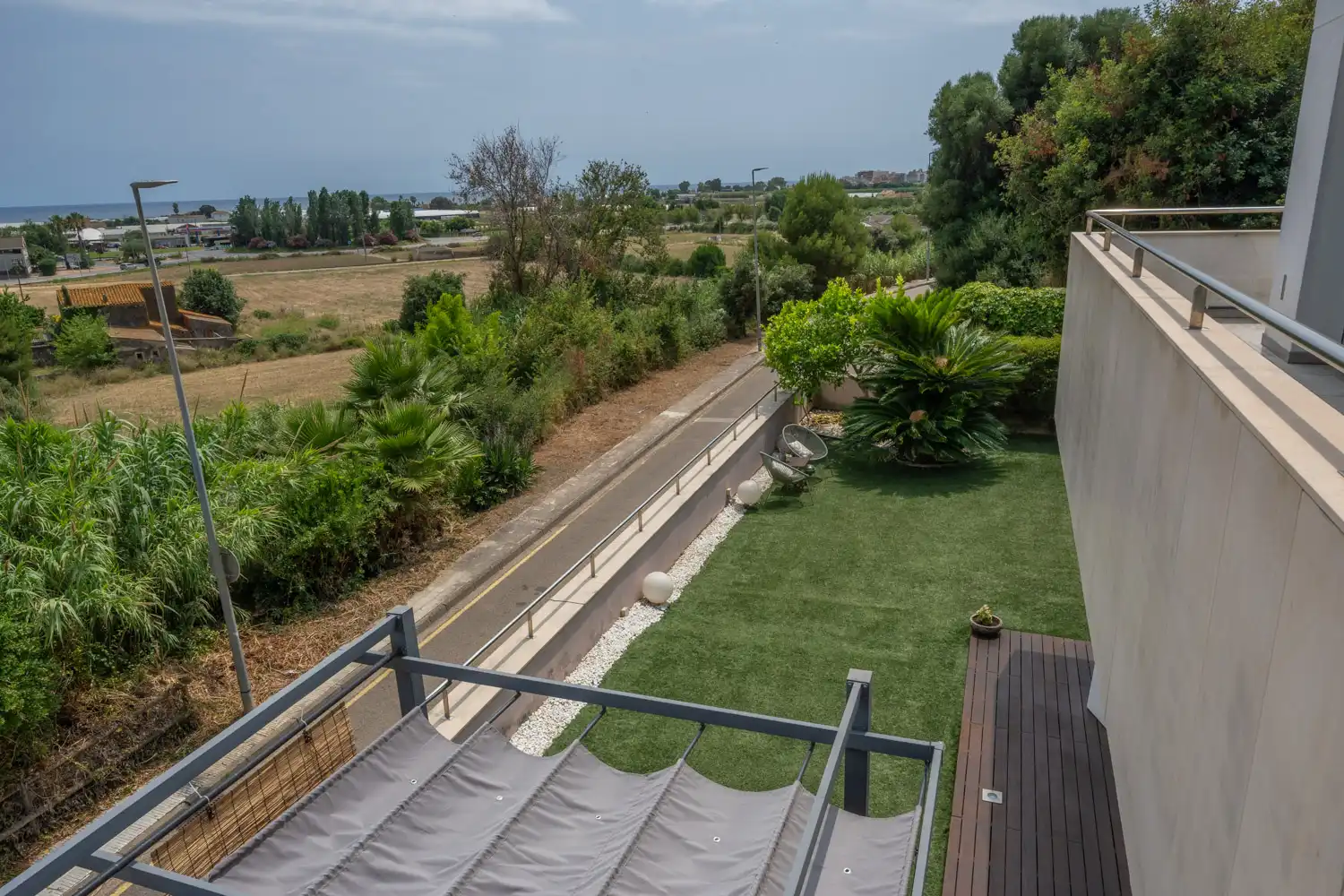 Terraza de Casa o chalet en venta en Santa Susanna con Aire acondicionado, Calefacción y Jardín privado