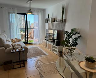 Sala d'estar de Pis de lloguer en La Pobla de Farnals amb Aire condicionat, Terrassa i Balcó