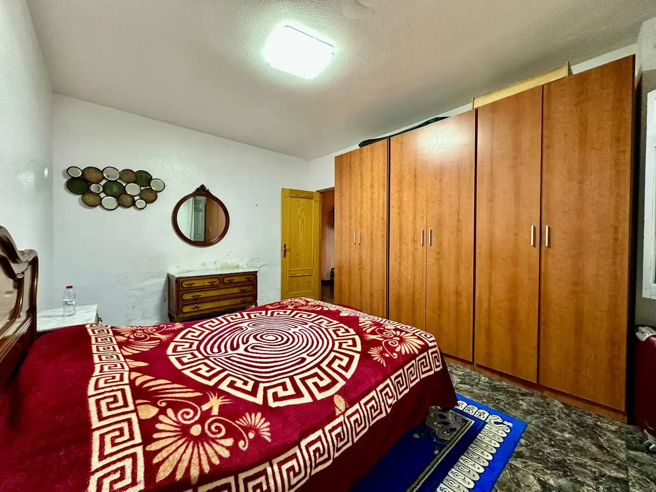 Schlafzimmer von Einfamilien-Reihenhaus zum Verkauf in El Ejido mit Klimaanlage, Heizung und Privatgarten