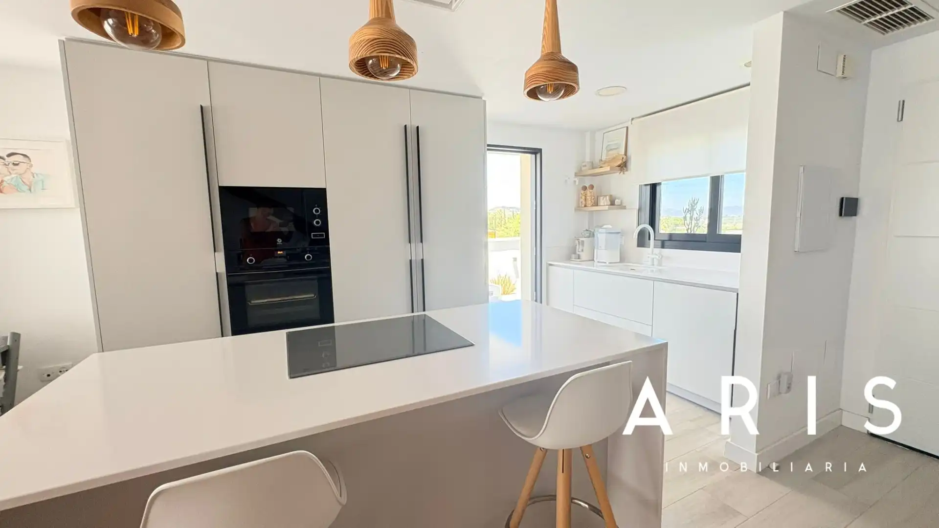 Cocina de Casa adosada en venta en Alhaurín de la Torre con Aire acondicionado, Jardín privado y Parquet