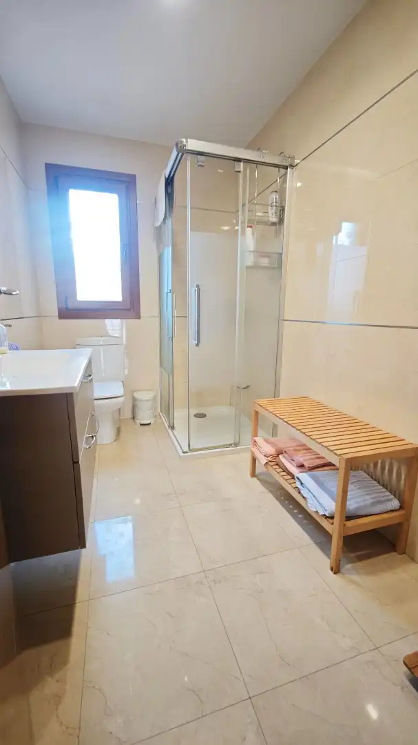 Bathroom of Detached homes for sale in Roquetas de Mar  with Air Conditioner, Furnished and Balcony