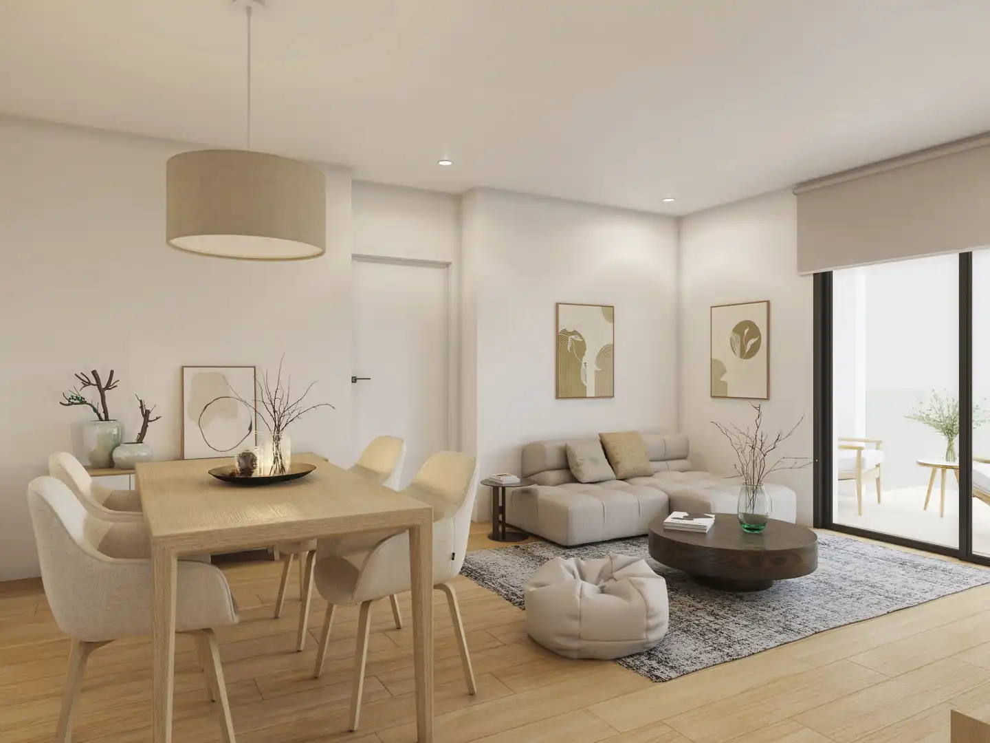 Living room of Flat for sale in Les Borges Blanques  with Air Conditioner, Terrace and Balcony