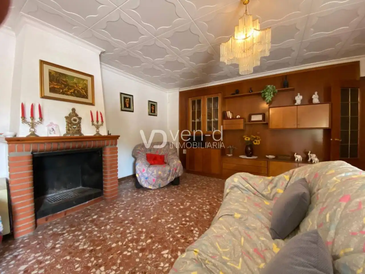 Wohnzimmer von Haus oder Chalet zum Verkauf in Enguera mit Heizung, Privatgarten und Terrasse