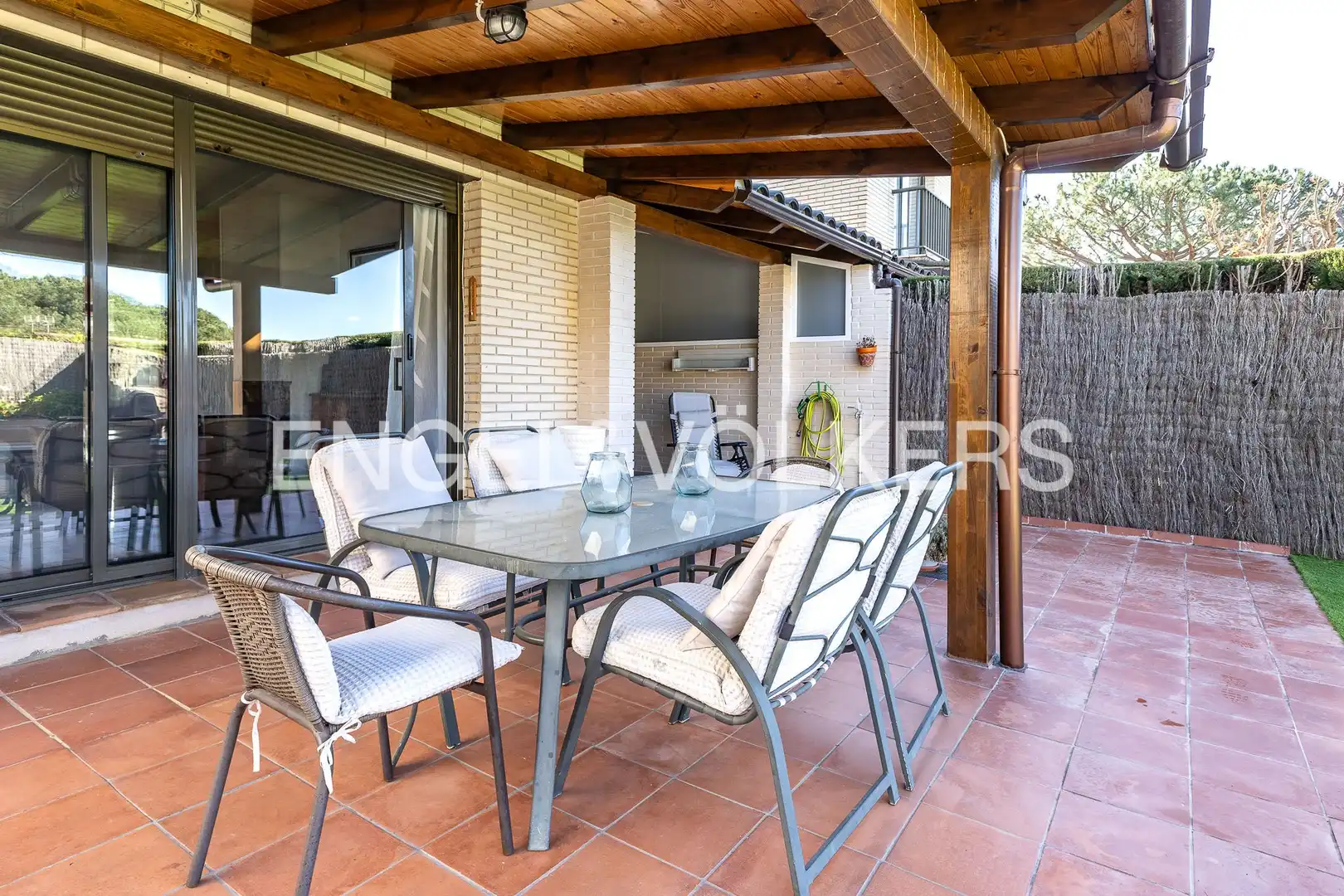 Terraza de Casa o chalet de alquiler en Sant Vicenç de Montalt con Calefacción, Jardín privado y Piscina