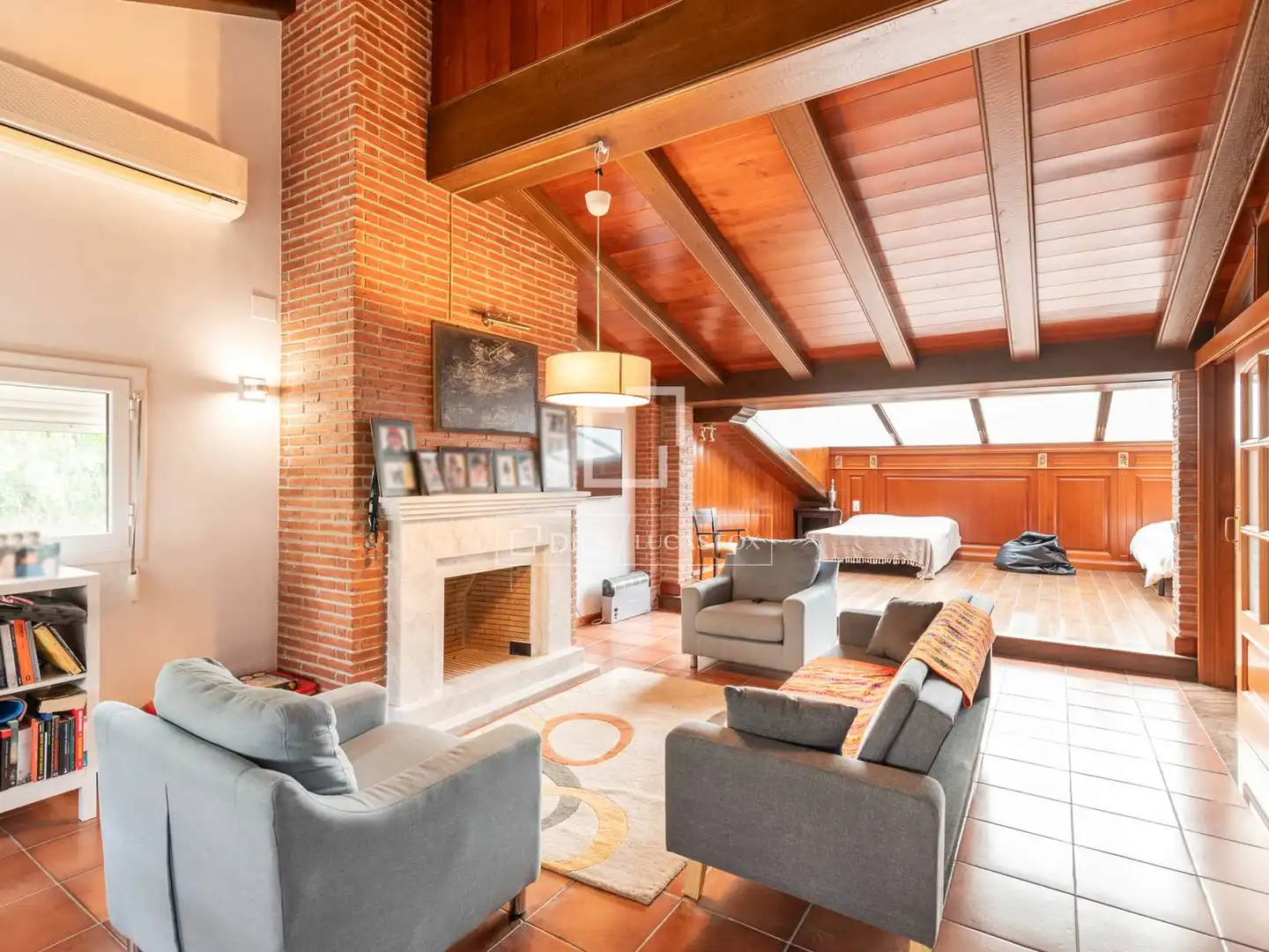 Living room of Houses for rent in Castelldefels  with Air Conditioner, Heating and Private garden