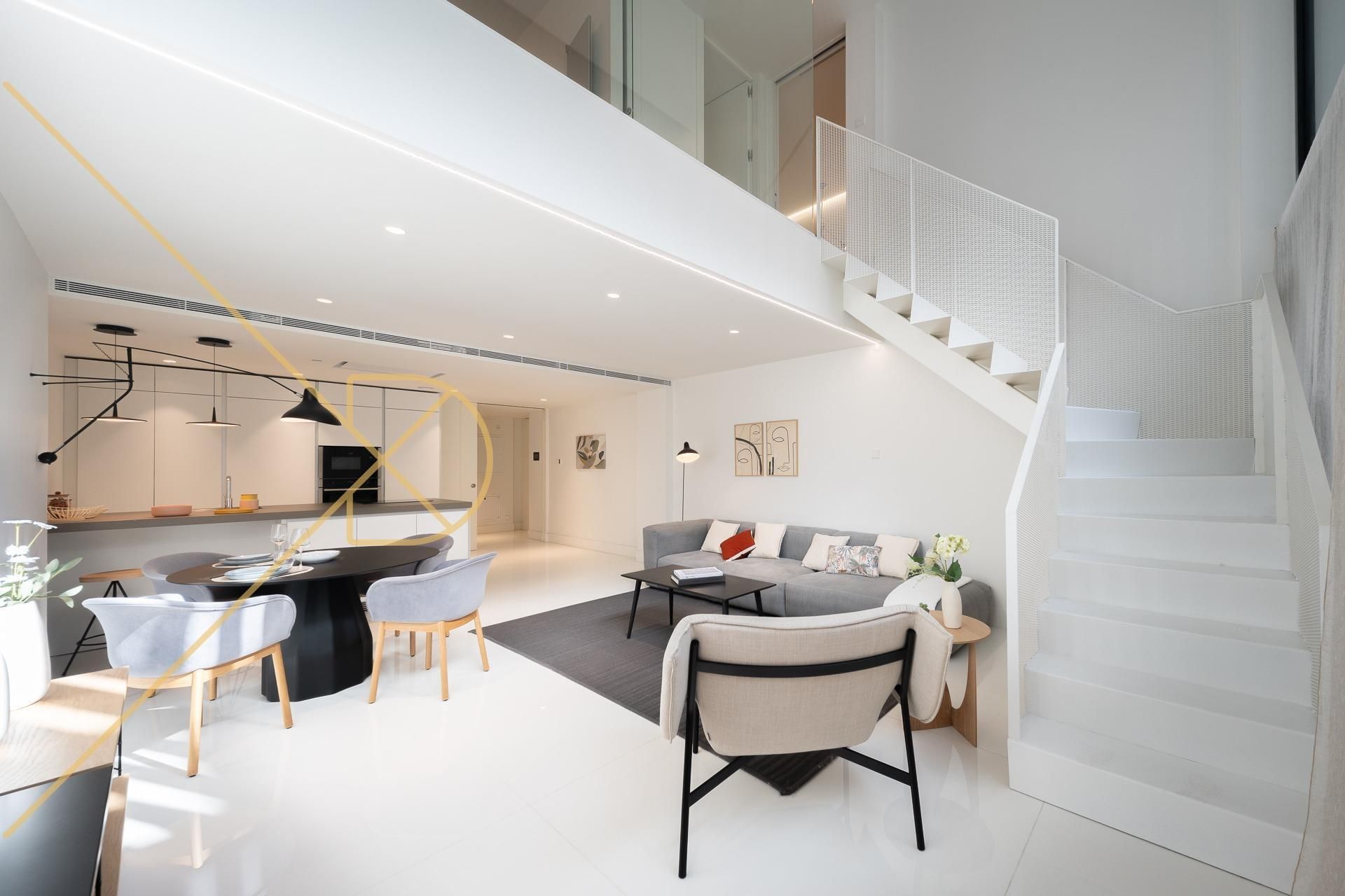Living room of Flat to rent in  Barcelona Capital  with Air Conditioner, Heating and Terrace