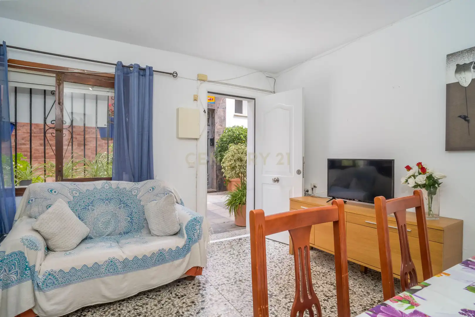Sala d'estar de Casa adosada en venda en Mijas