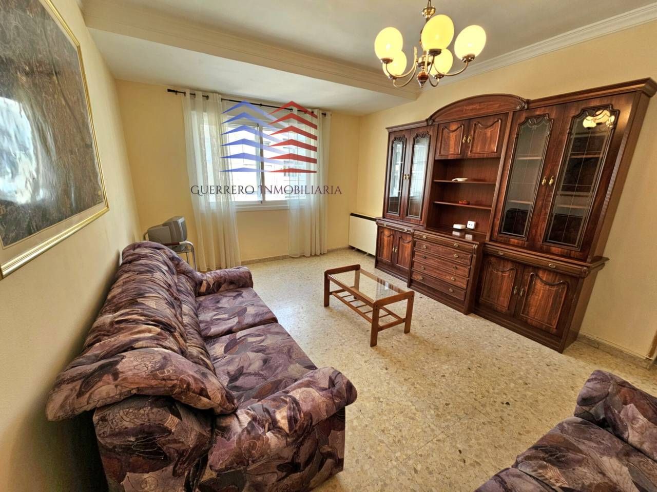 Living room of Flat to rent in Ourense Capital   with Heating, Furnished and Balcony