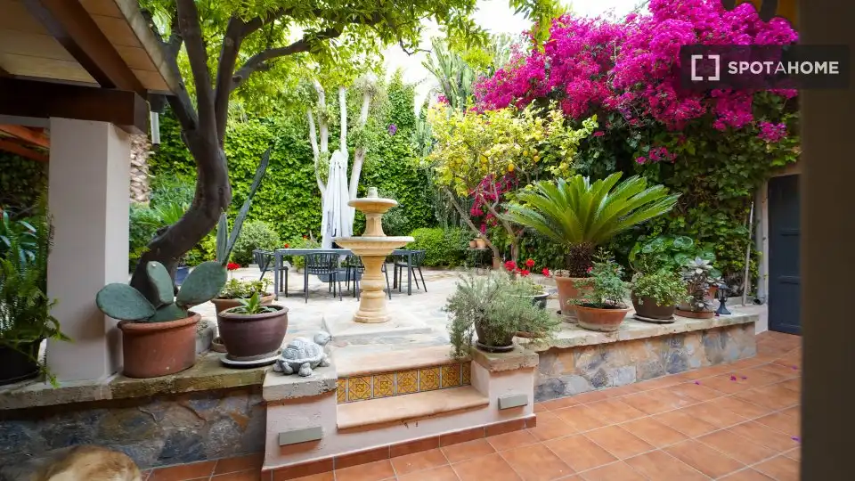 Terrasse von Wohnungen zur untervermieten in  Palma de Mallorca mit Klimaanlage, Terrasse und Möbliert