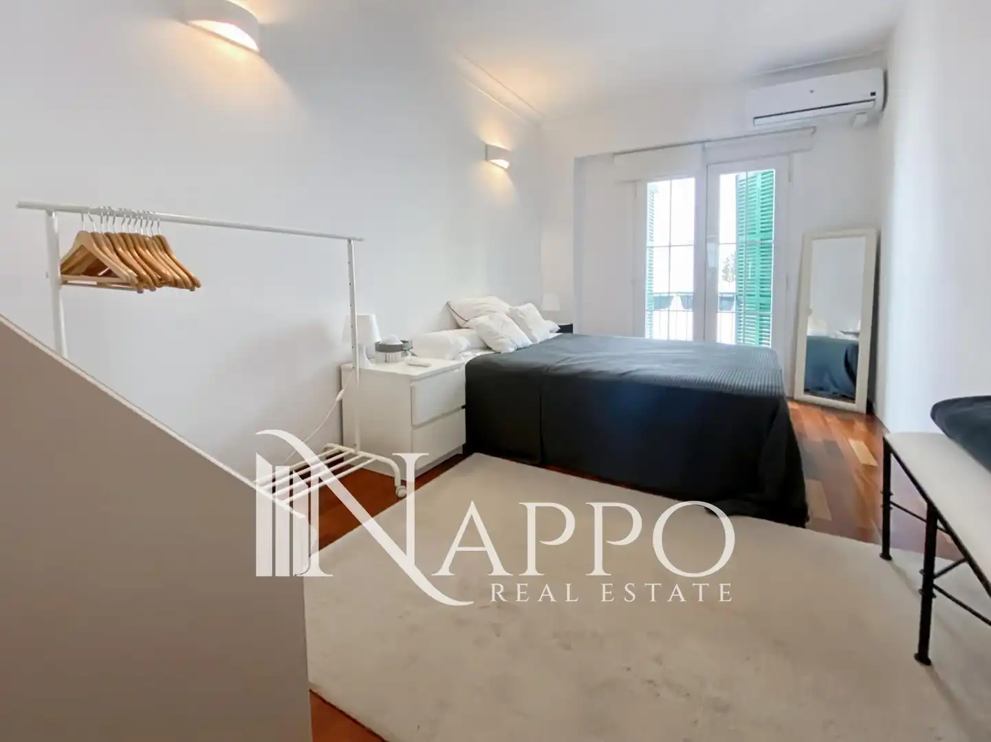 Bedroom of Flat for rent in  Palma de Mallorca  with Air Conditioner, Heating and Terrace