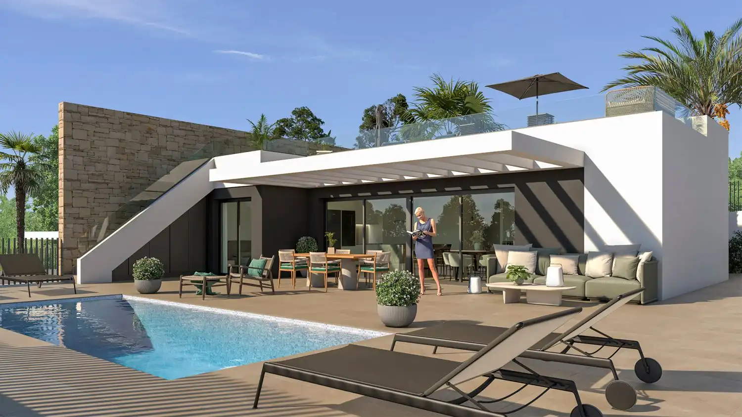 Terrace of Houses for sale in Mutxamel  with Terrace and Swimming Pool