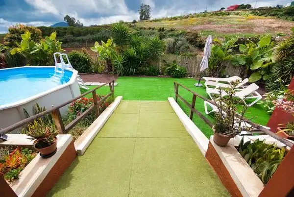 Terraza de Finca rústica en venta en Santa María de Guía de Gran Canaria con Jardín privado, Trastero y Piscina