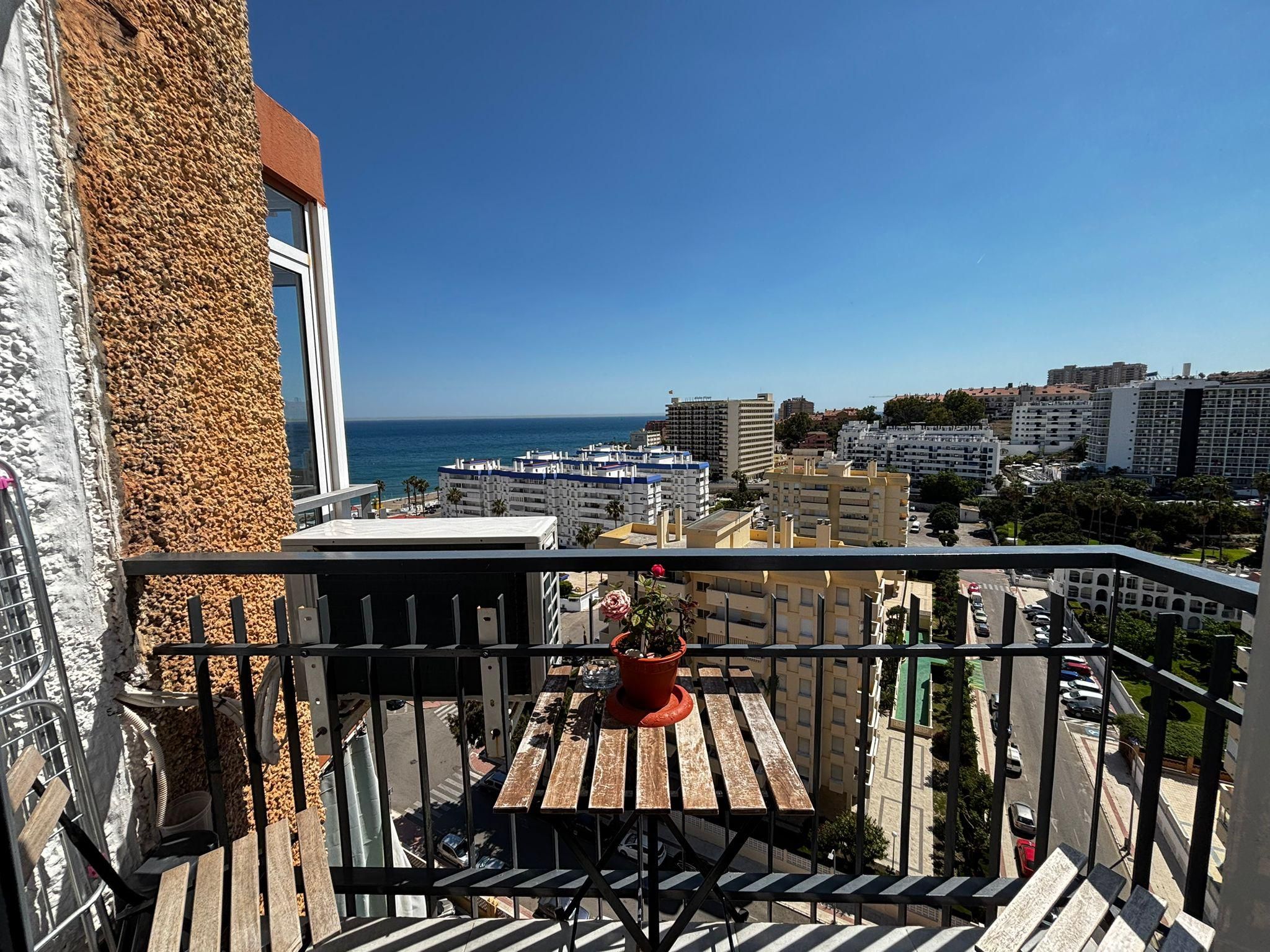 Balcony of Flat for sale in Benalmádena  with Air Conditioner, Private garden and Swimming Pool