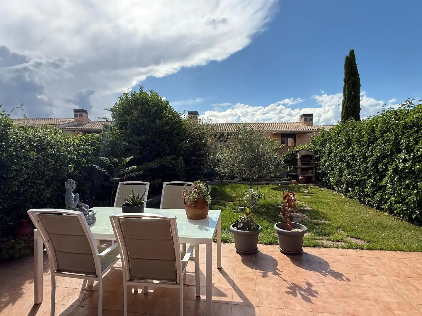 Jardín de Casa adosada en venta en Cuarte de Huerva con Aire acondicionado, Calefacción y Jardín privado