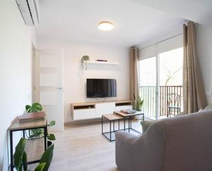 Sala d'estar de Apartament de lloguer en  Barcelona Capital amb Aire condicionat, Calefacció i Moblat