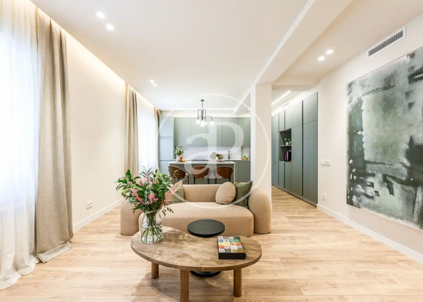 Wohnzimmer von Wohnung zum Verkauf in Madrid mit Klimaanlage, Heizung und Möbliert