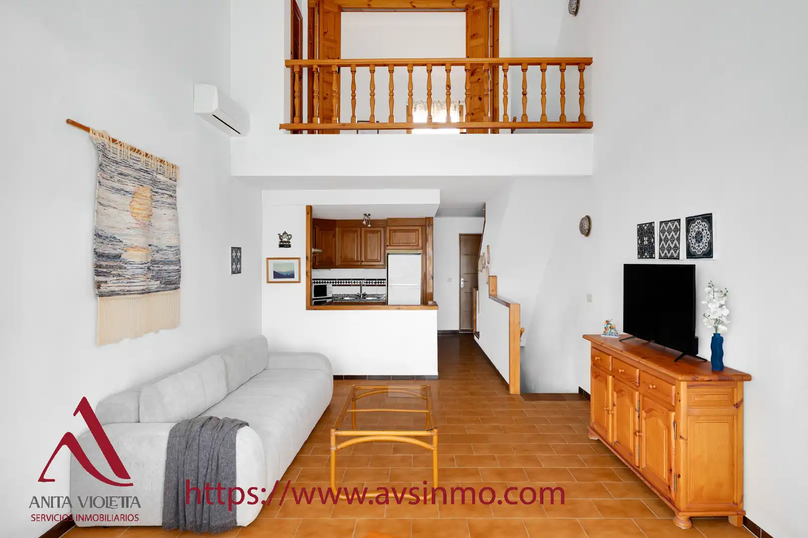 Living room of Detached homes for rent in Santa Pola  with Air Conditioner, Terrace and Furnished