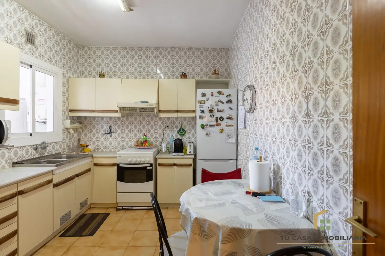 Küche von Wohnung zum Verkauf in Badalona mit Klimaanlage