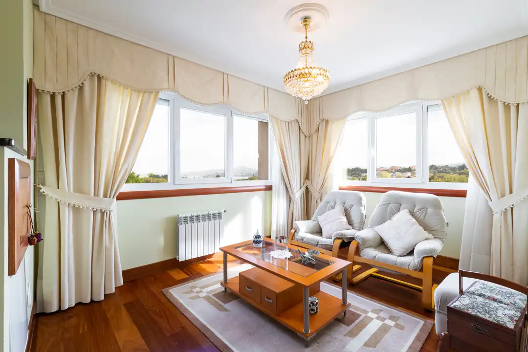 Living room of Houses for sale in Bergondo  with Heating, Private garden and Terrace