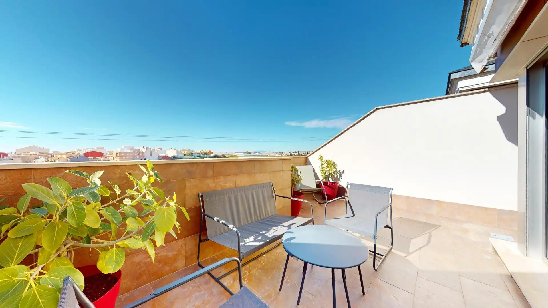 Terrassa de Casa adosada en venda en Pilar de la Horadada amb Aire condicionat, Jardí privat i Parquet
