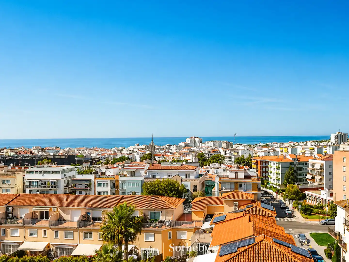 Vista exterior de Àtic en venda en Sitges amb Aire condicionat, Calefacció i Terrassa