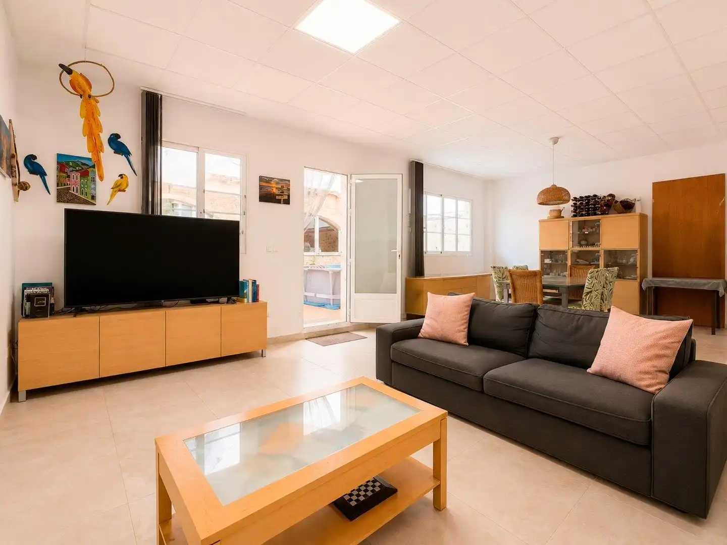 Sala d'estar de Casa o xalet en venda en Puçol amb Aire condicionat, Terrassa i Balcó