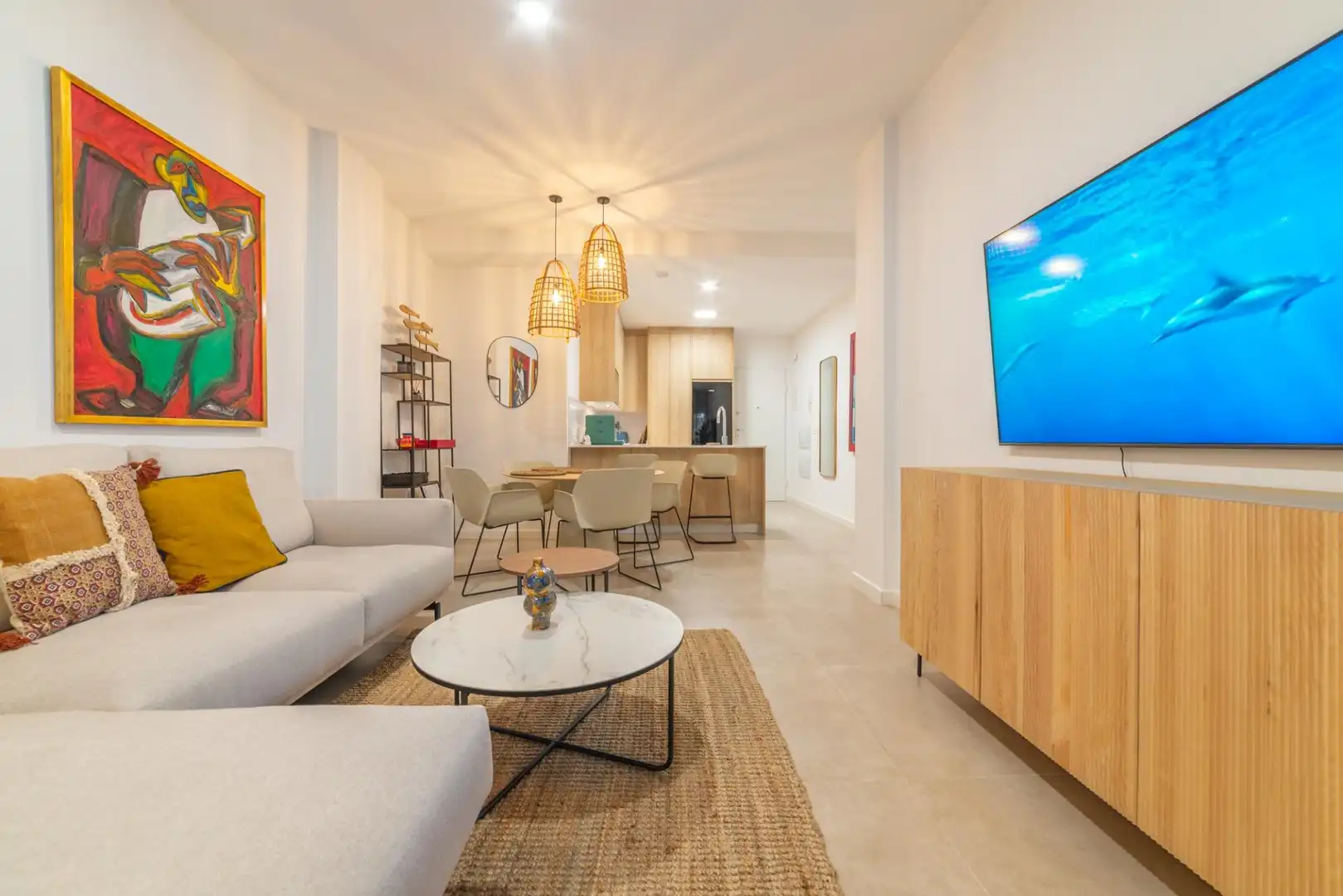 Living room of Apartments for sale in San Javier  with Air Conditioner, Storage room and Alarm