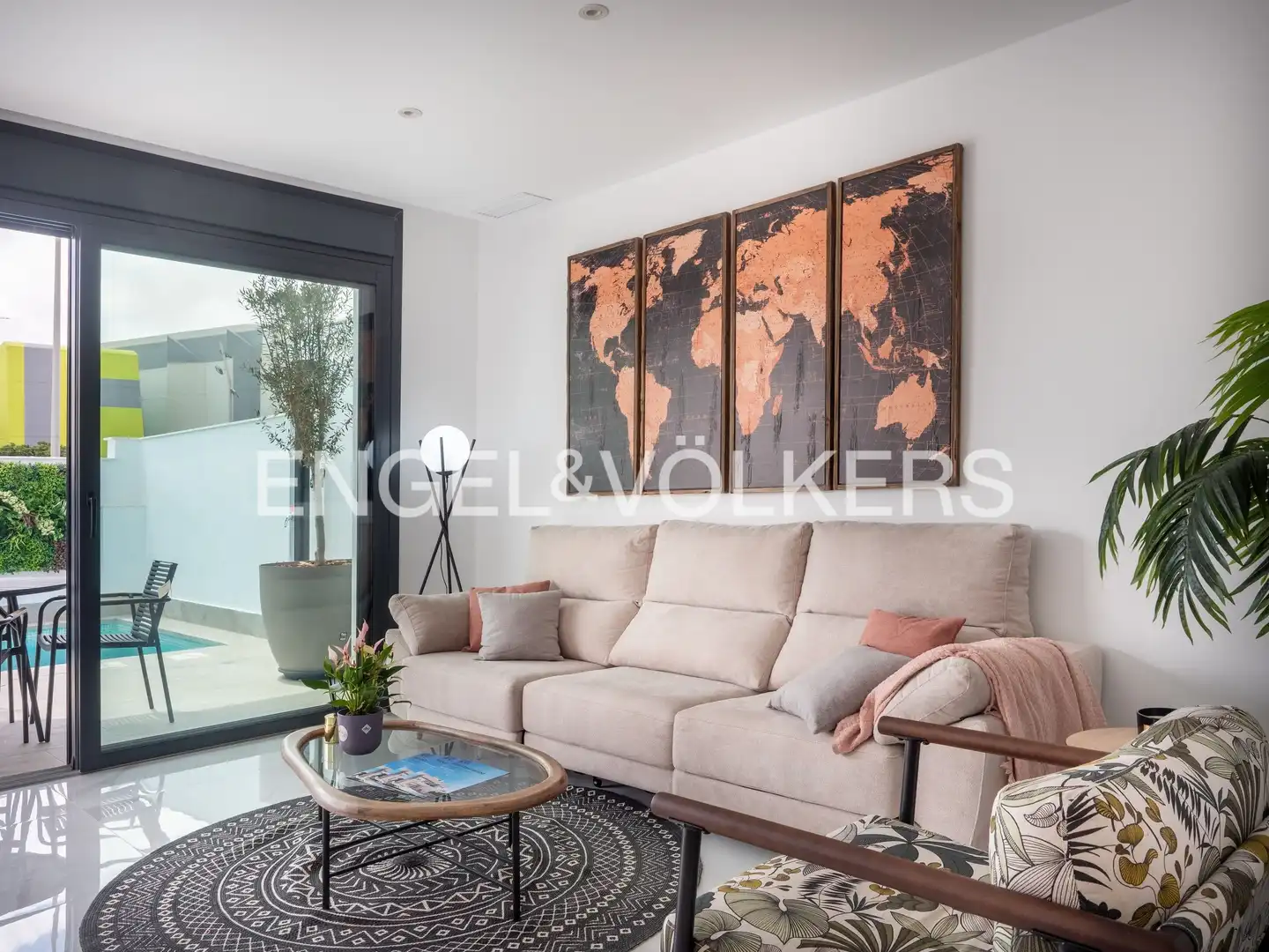 Sala de estar de Casa o chalet en venta en San Pedro del Pinatar con Aire acondicionado, Calefacción y Jardín privado