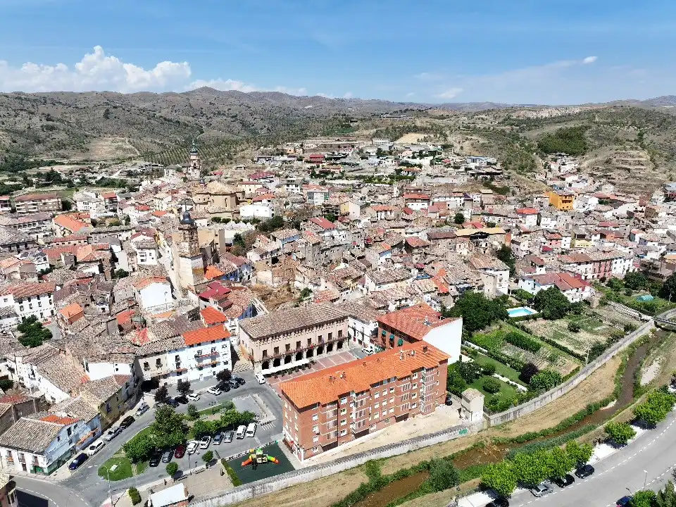 Exterior view of Flat for sale in Ateca  with Private garden, Parquet flooring and Terrace