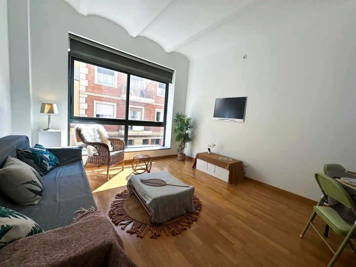Sala de estar de Apartamento en venta en Barcelona con Aire acondicionado, Calefacción y Parquet