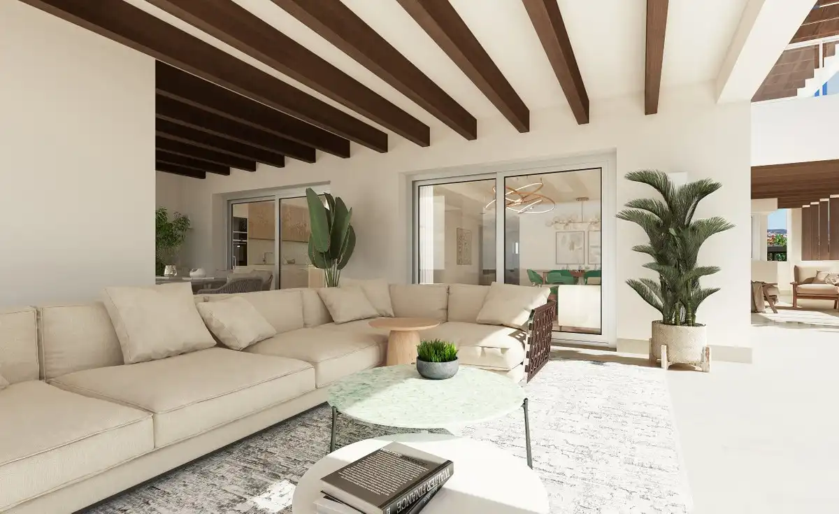 Sala d'estar de Planta baixa en venda en Benahavís amb Jardí privat, Terrassa i Traster